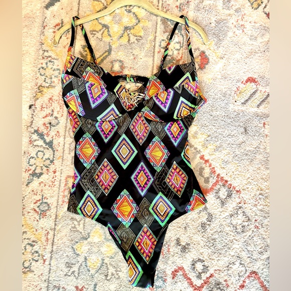 Zingara Mexican Couture One Piece Bathing suit - Picture 3 of 16